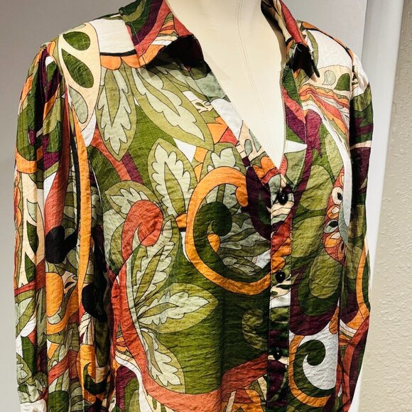 Paparazzi blouse nwt button up formal trendy - Picture 2 of 16